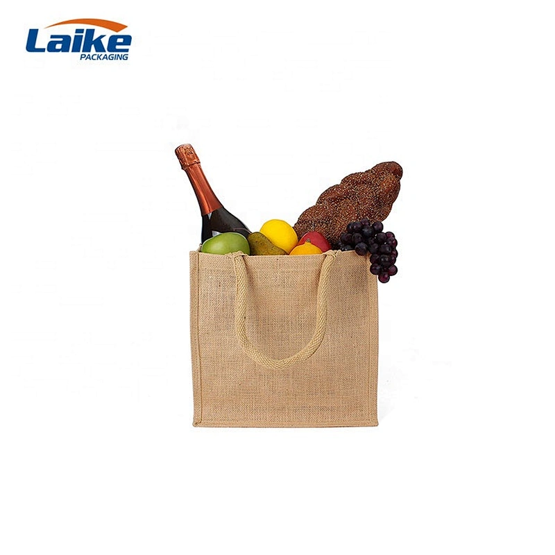custom bag with logo reusable grocery bag shopping  jute tote bags with custom printed logo