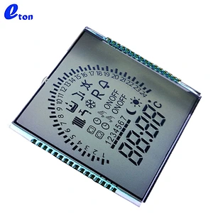 square flat lcd display screen for water meter