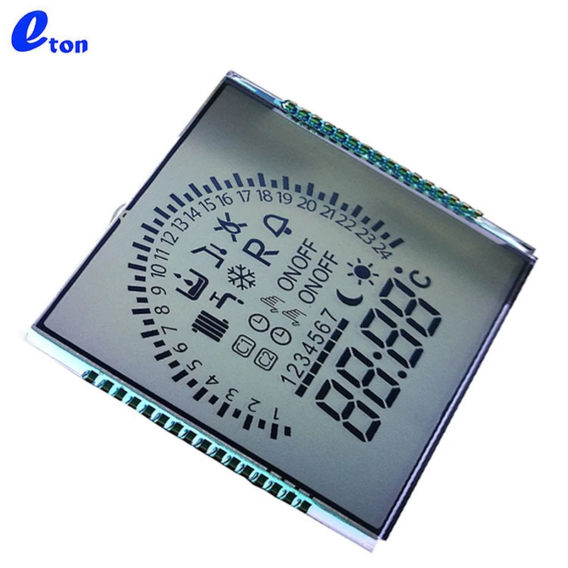 square flat lcd display screen for water meter