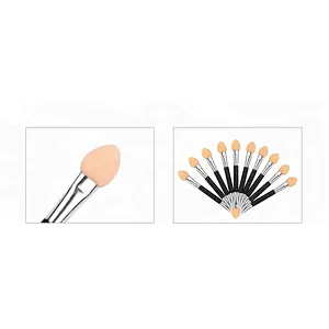 Double ended applicator make up brush eyeshadow sponge brush