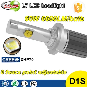 2017 NEW Hot Sale H4 H7 H11 9005 9006 D1S D1R LED Headlight Copper Heat Tube LED Headlight Adjustable L7 H7 13200lm XHP70 LED