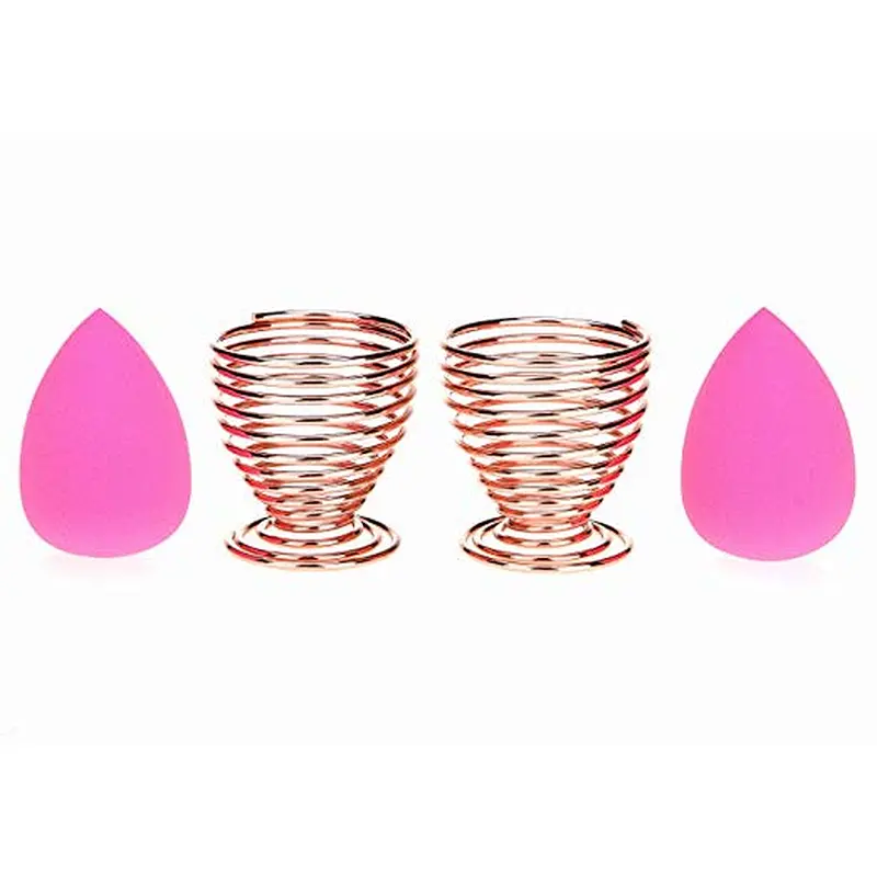 2pc Metal makeup Sponge holder Puff Display Stand