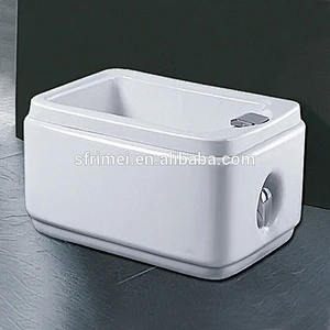 Ceramic Small Washing Basin White Soak Foot Wash Tub
