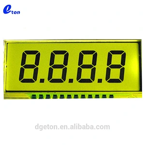 4 Digit Matrix Display Monochrome 7 Segment TN LCD Screen
