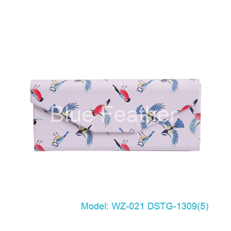 CMYK Printing Foldable Triangle Sunglasses Case Folding Glasses Case