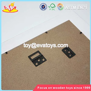Wholesale new design simple square style wooden kids photo frame W09A033