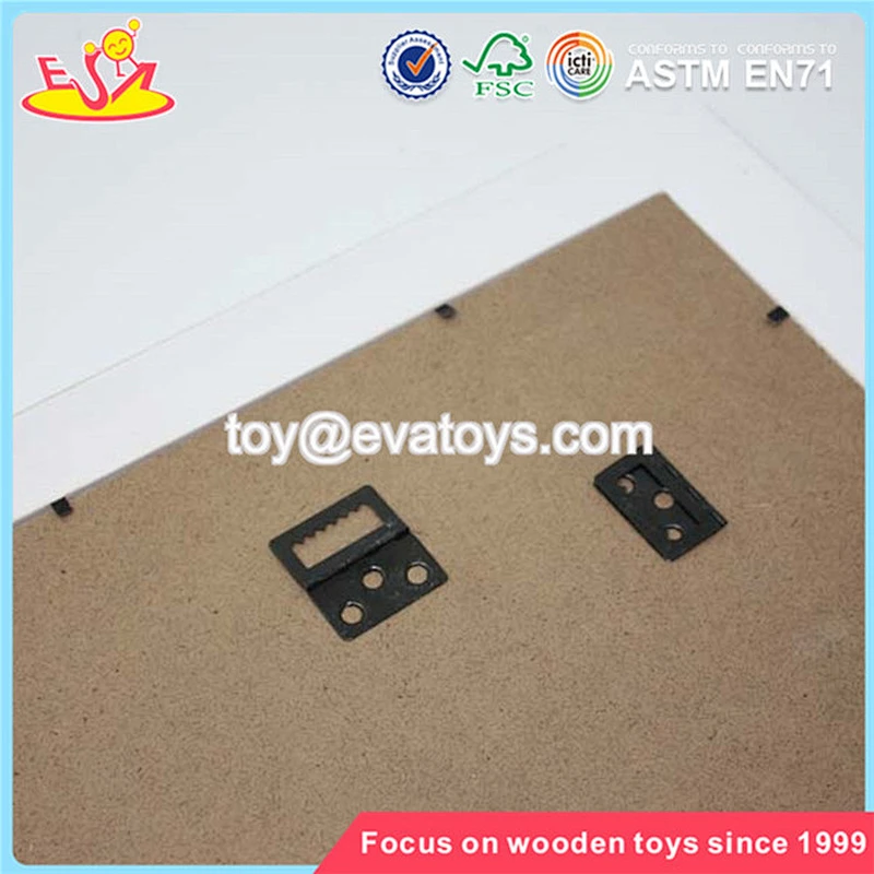 Wholesale new design simple square style wooden kids photo frame W09A033