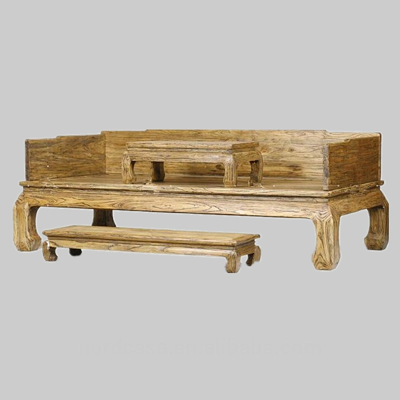 recycle elm wood chinese antique style day bed