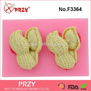 Food-grade silicone mold Fondant tool For Cake Decorating Silicone soap mold cake mold Peanut shape