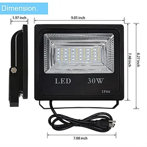 APP+Remote Control Android IOS Compatible Smart Grow Plant 30W RGBW Multi Color Waterproof Outdoor Spotlight Led Flood Light