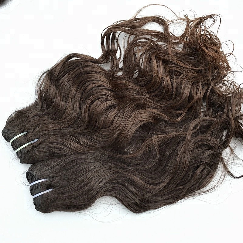 100%High Quality Virgin Raw Unprocessed Indian Temple Hair Natural Wave