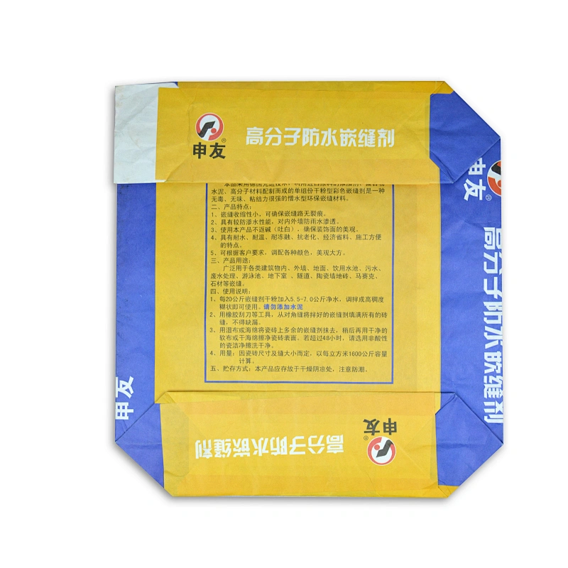 25kg 50kg kraft paper cement lime powder packing bag paper bag valve bag wholesale