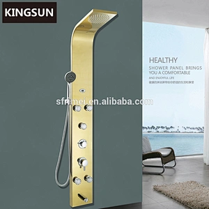 Commercial Bathroom Bath Rain Massage Thermostatic Shower Panel