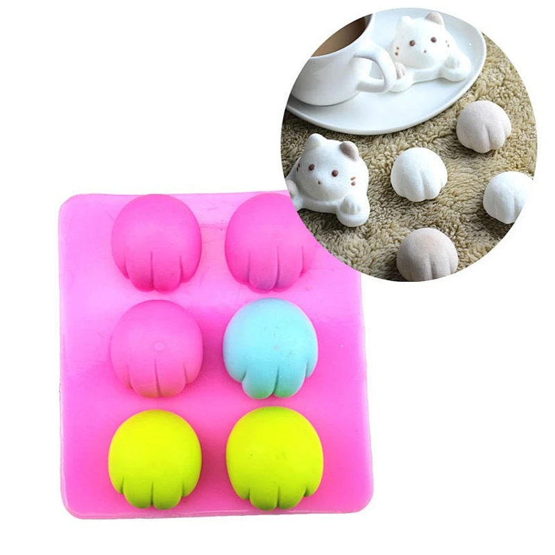 Cute cat claw fondant mold chocolate candy silicone mould
