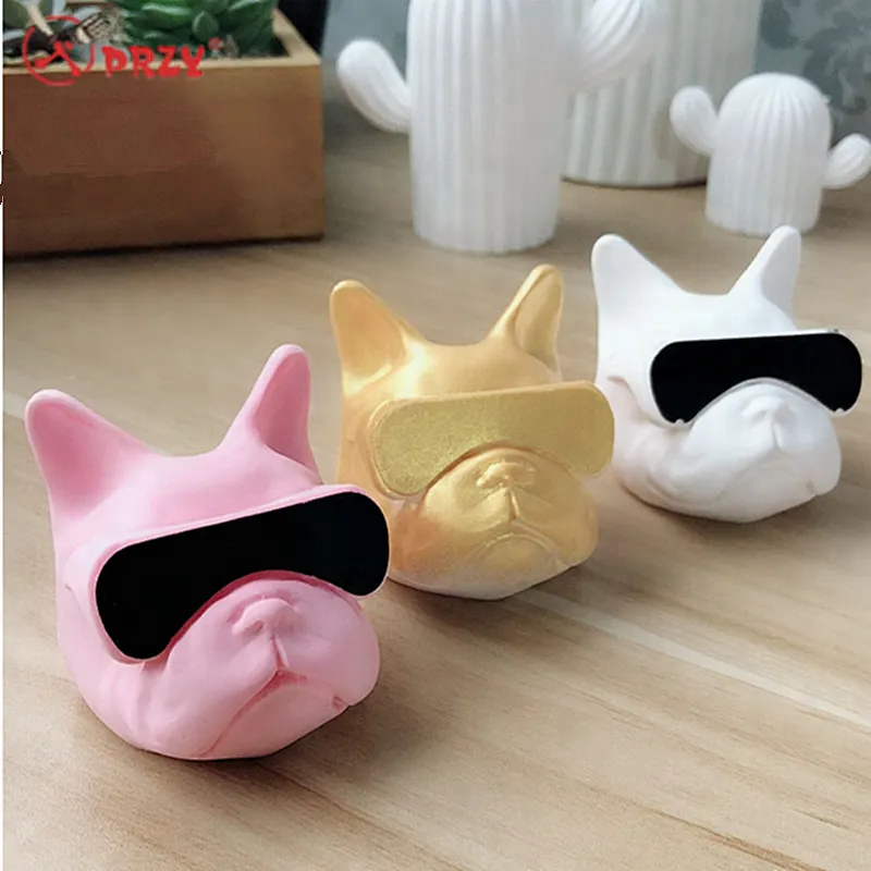 Fighting glasses dog Candle moulds car Aroma Stone decoration Mold Diy puppy Soap silicone Moulds