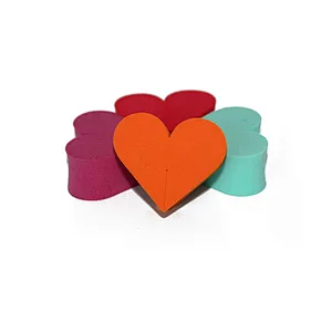 Wholesale heart shape cosmetics sponge puff latex free makeup sponge