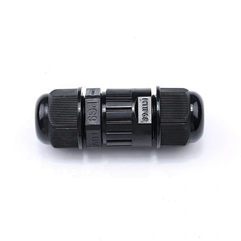 Nylon 2 pin Outdoor Cable Electrical IP68 Waterproof Connector