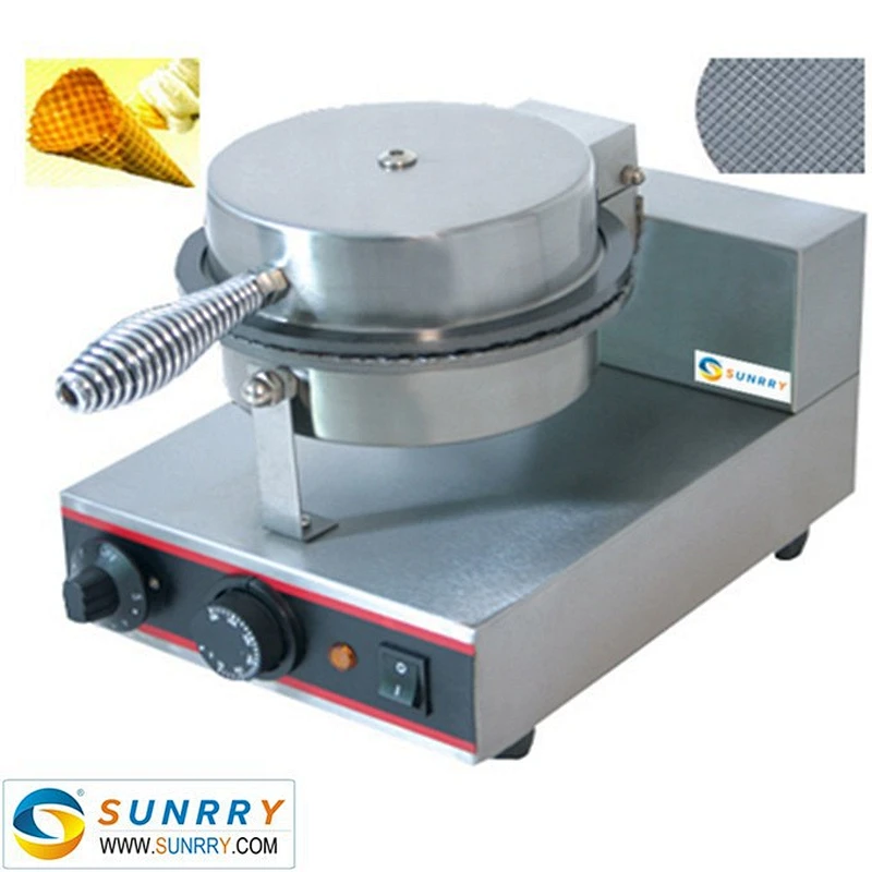 Single head stainless steel ice cream bubble waffle cone maker machine