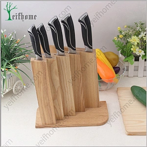 5pcs kitchen forge knife set with magnet block