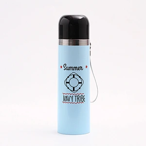 500 ml Cartoon Vacuum Cup Customized Logo Vacuum Flask Stainless Steel Travel Cup Hot Water Bottle for Students