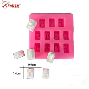 phone number food grade silicone mold DIY handmade soap mold flexible silicone mould