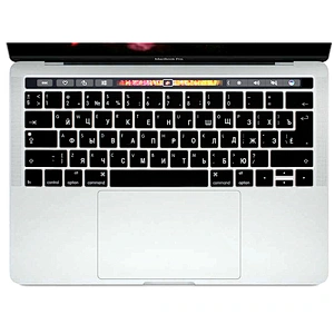 Amazon China laptop with russian keyboard Protector  for macbook new pro 13 touch bar 2016