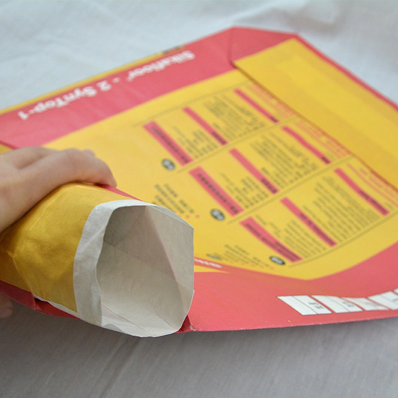 Wholesale moisture proof polyethylene kraft paper cement powder packaging valve bag 20kg 25kg