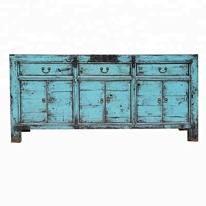 oriental distressed storage furniture for stores use