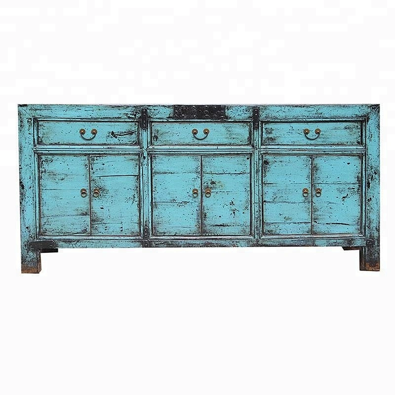 oriental distressed storage furniture for stores use