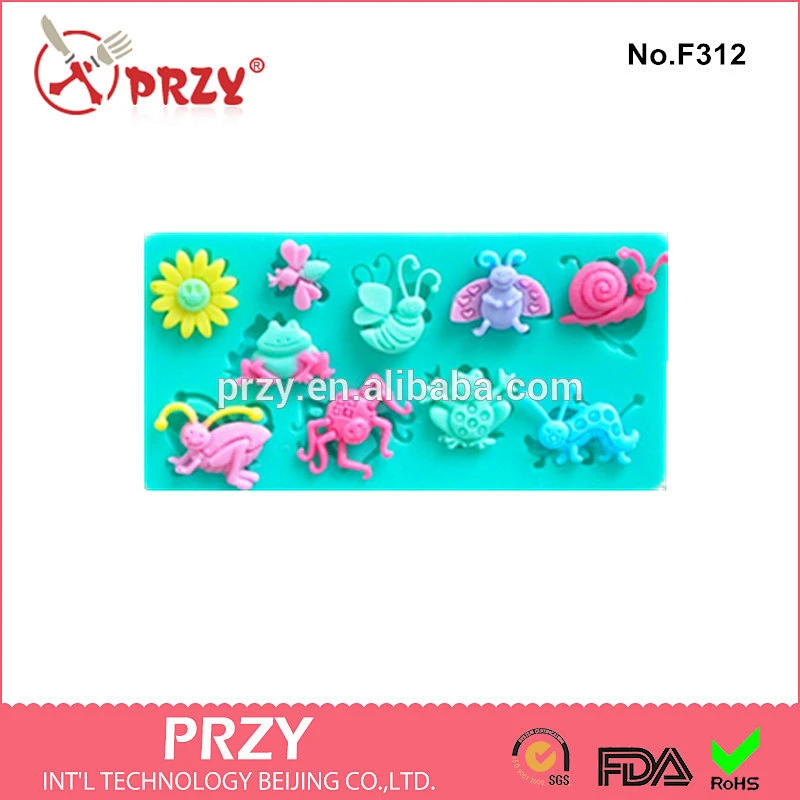 small insects silicone mold DIY fondant cake mold