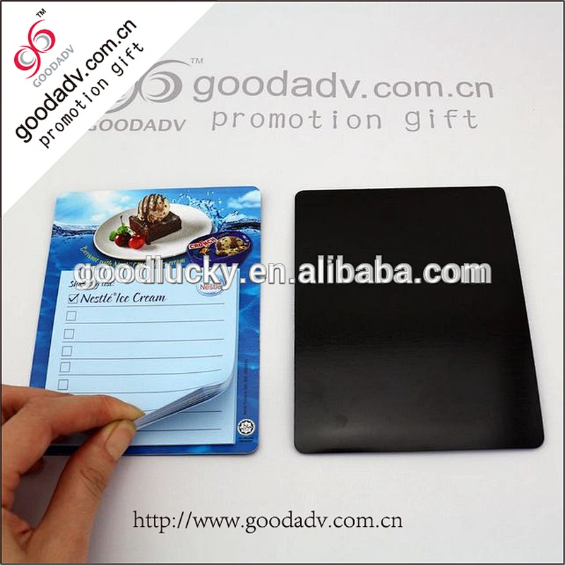 promotional shaped sticky notepad fridge magnet note pad