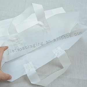 Customized stand up transparent plastic pe beer carry bag