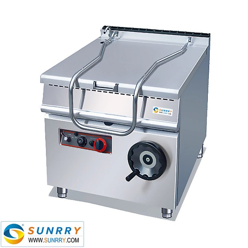 Commercial stainless steel gas 60L bratt & tilting braising pan