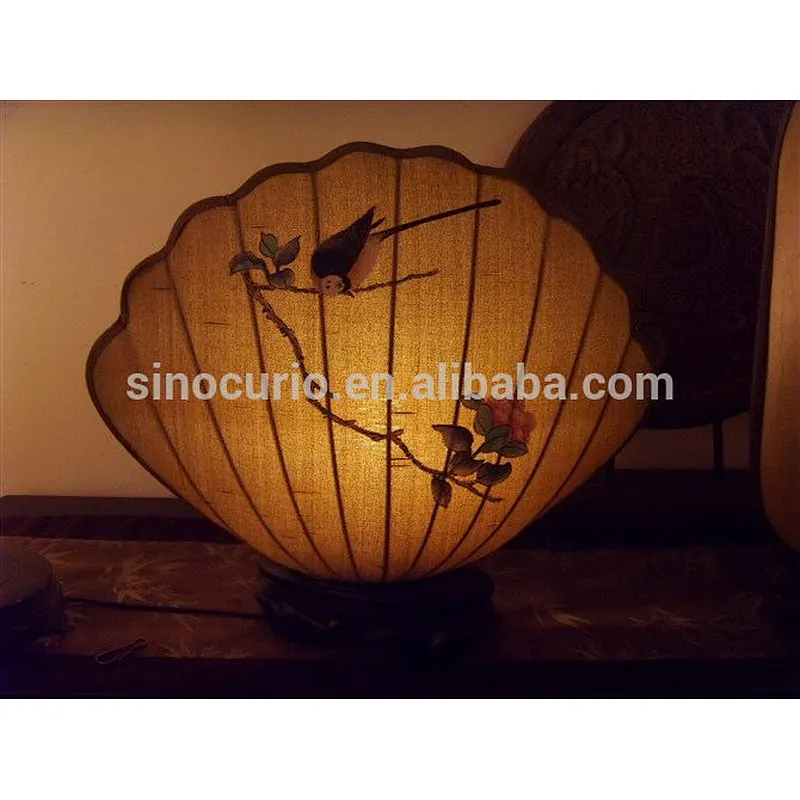 chinese antique lamp paper & silk star & lotus lantern for home accessory & decor