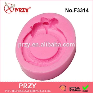 F3314 Sleep Angel Baby Silicone Mold Fondant Silicon Mold Cake Decoration Mold
