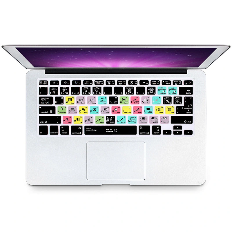 Shortcuts custom InDesign Hotkeys russian keyboard silicone Keyboard Protector For Macbook Air for macbook air 13 skin
