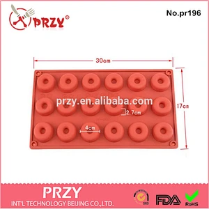18 lattices mini donuts chocolate mold