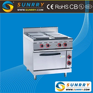 Restaurant kitchen equipment stainless steel electric 2*2 burner cooking hot plate