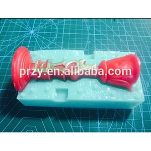 Newest handmade rose shaped silicone candelabrum mold