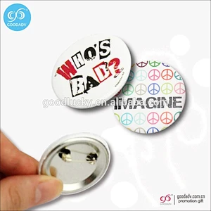 Promotional gifts Tin Badge /button badge/metal badge with pin