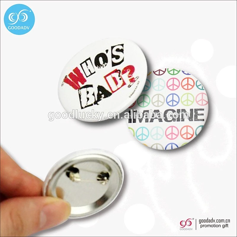 Promotional gifts Tin Badge /button badge/metal badge with pin
