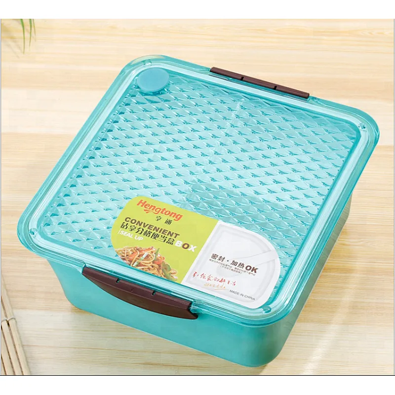 Promotional Plastic Bento Lunch Box with Spoon