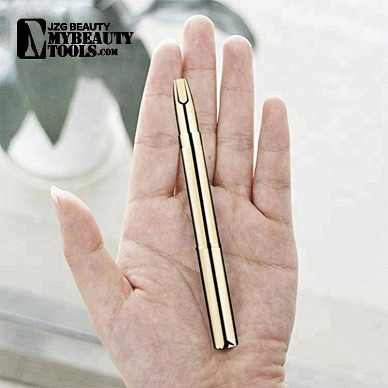 Mini no label empty slim retractable lipstick tube kit makeup brush set distributors package bottom labels logos