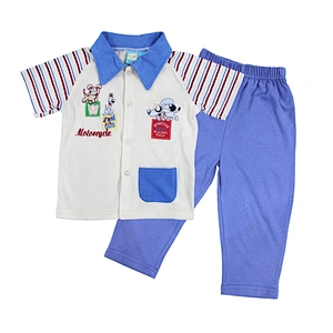 Fashion Cotton Import Kids Clothing Three Pieces Organic Baby Clothing sets