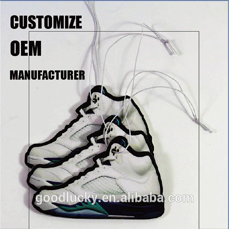 shaped Shoes hanging paper air car freshener