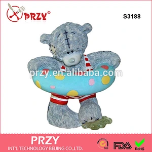 S3188 3d Flexible Resin Mold Teddy Bear Range 3d Silicon Mold Teddy Bear is going to Float 3d Food Grade Mold for Chocolate