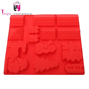 Wholesale Non-stick Silicone 3D House Shape Silicon Mold Cake