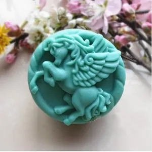 Pegasus pattern Soap molds Fly horse aroma stone mould clay plaster mold