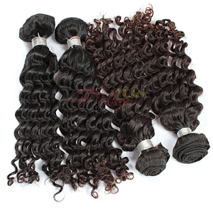 Guangzhou hair factory top grade brazilian virgin hair loose curly hair