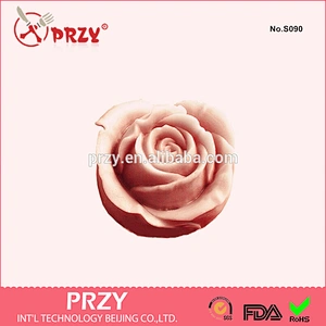 3d silicone rose soap mold , handmade silicone rose soap mold